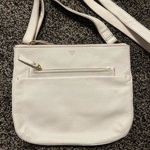 White Fossil Small Crossbody Bag